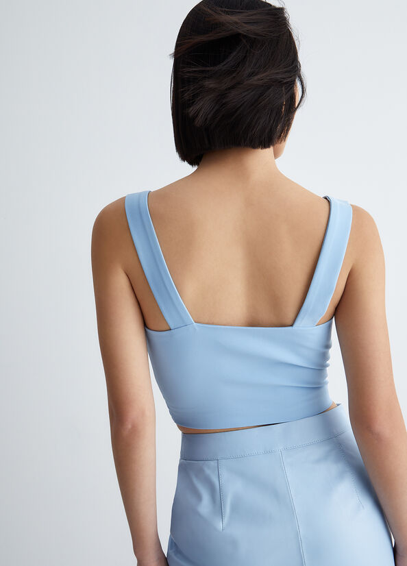 Top in tessuto stretch