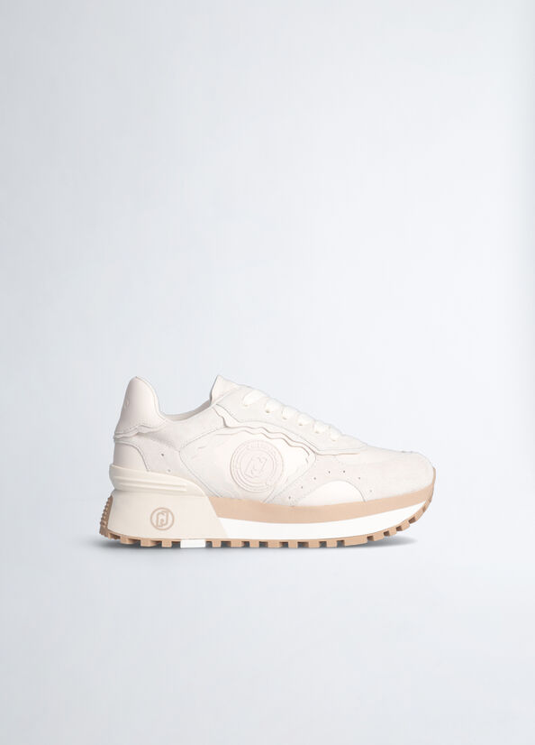 Sneakers platform in suede