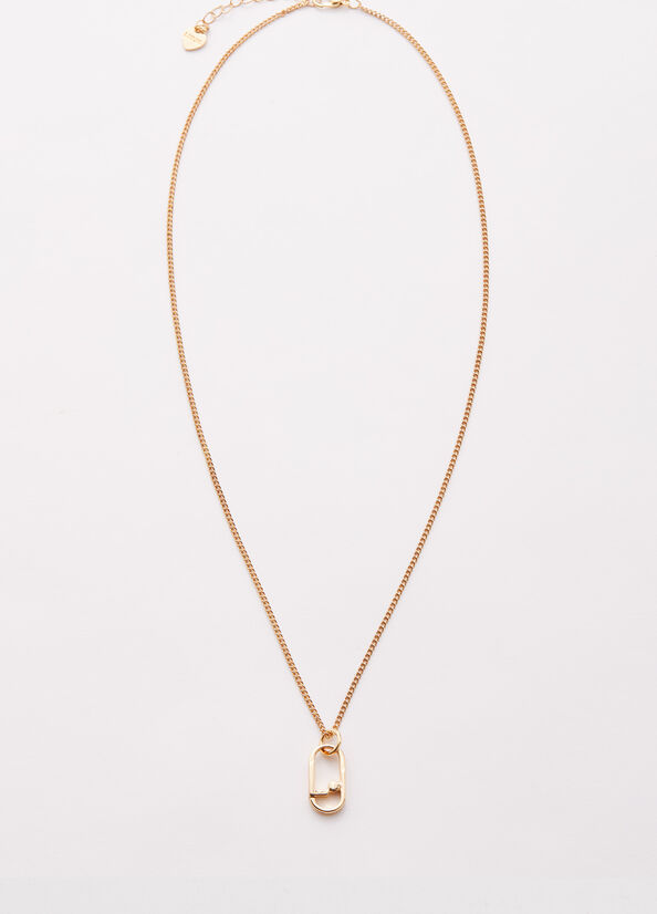 Collana con charm monogram