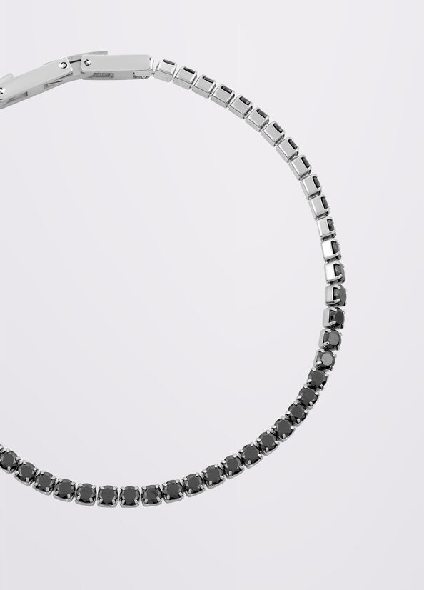 Bracciale da uomo con strass