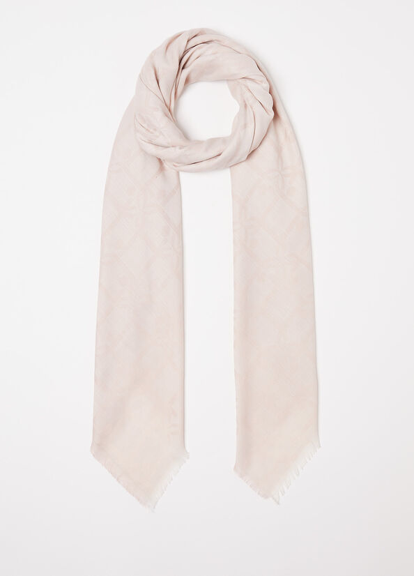 Foulard con logo jacquard