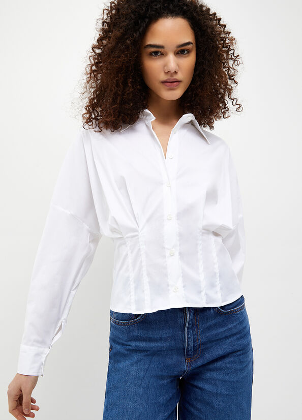 Camicia in cotone stretch