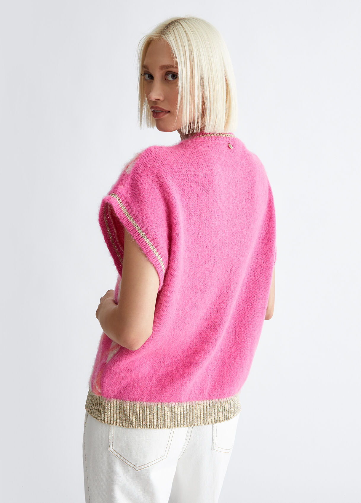 Alpaca blend diamond gilet