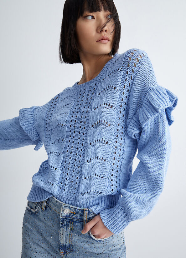 Maglia crochet in cotone
