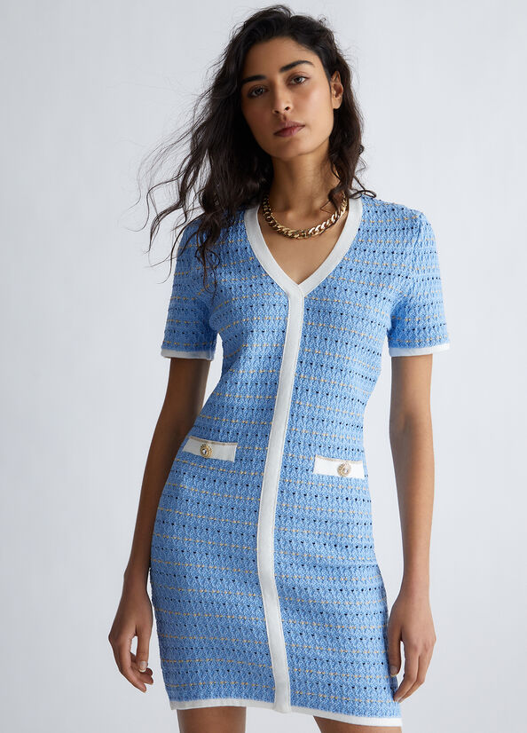 Vestito in maglia jacquard