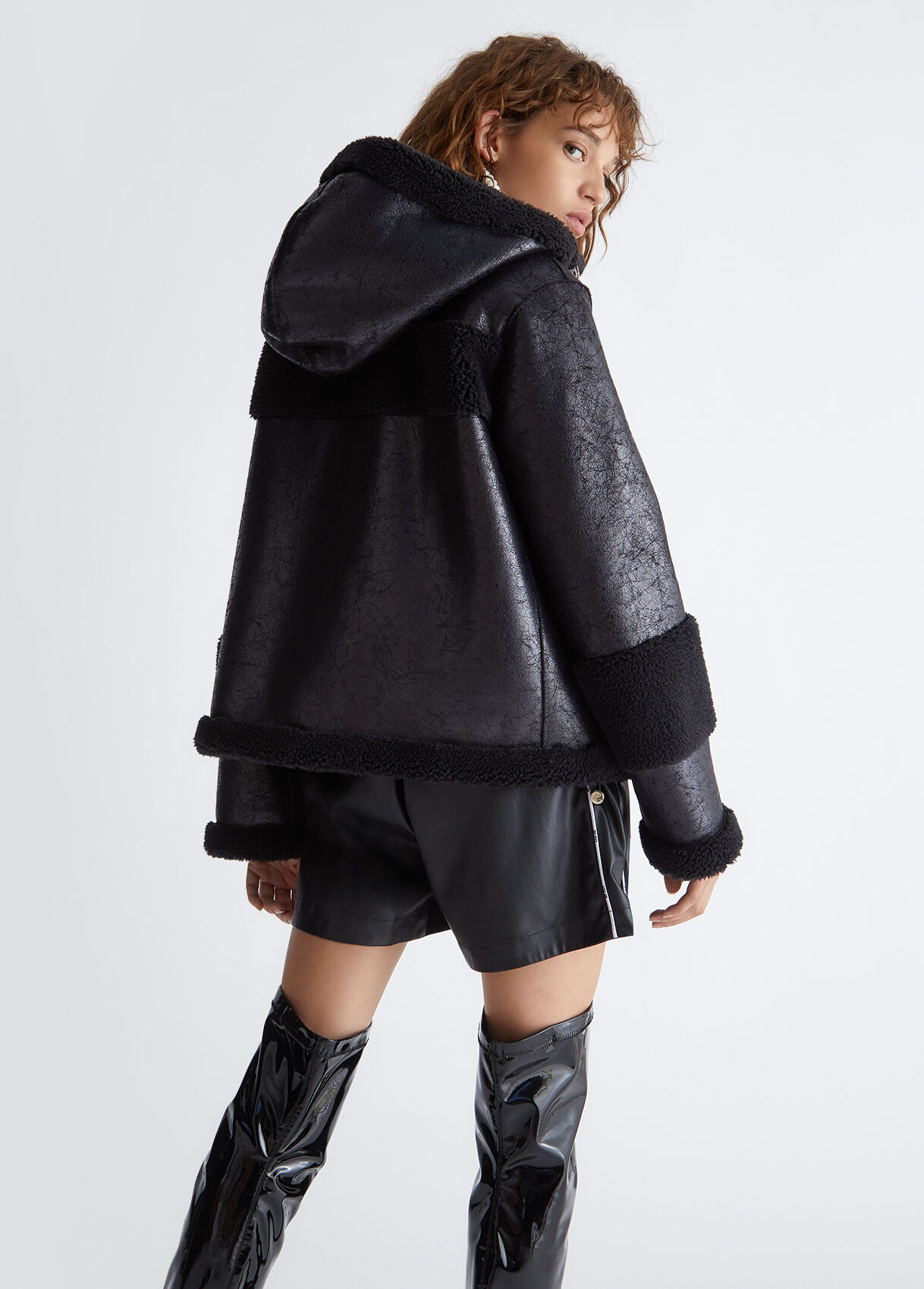 Faux shearling jacket