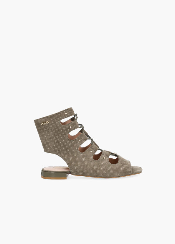 Sandali gladiatore con cut out