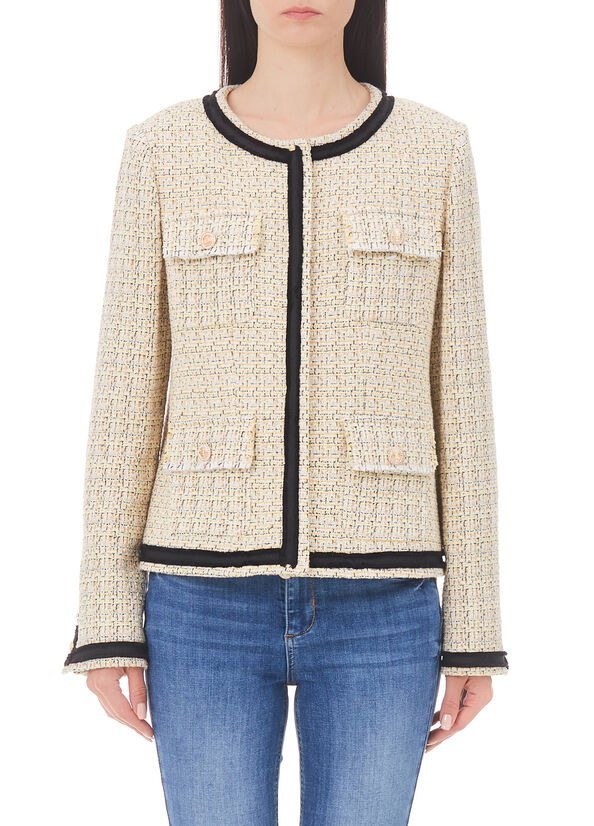 Giacca in bouclé leggero