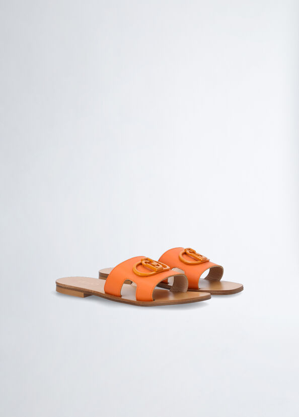 Ciabatte flat con logo