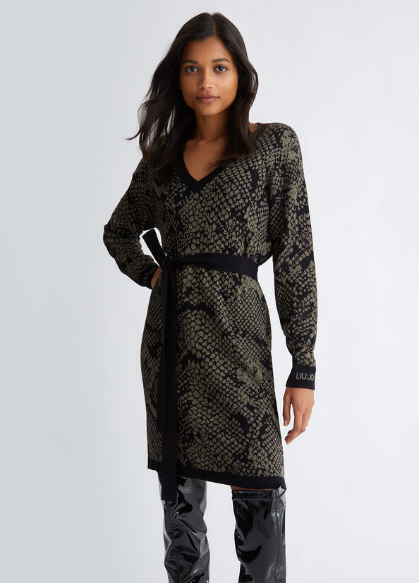 Vestito jacquard ecosostenibile