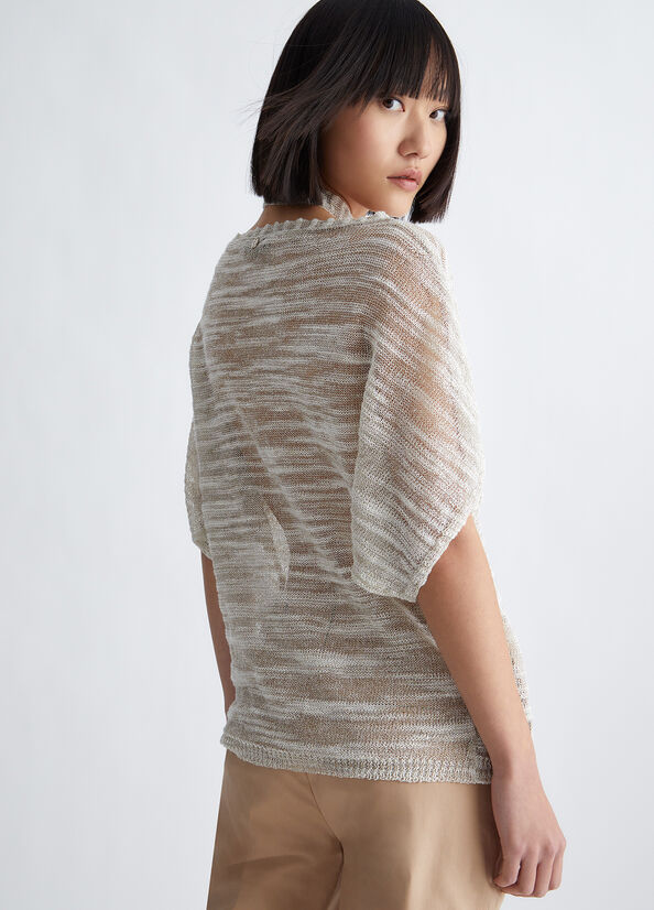 Maglia in misto lino