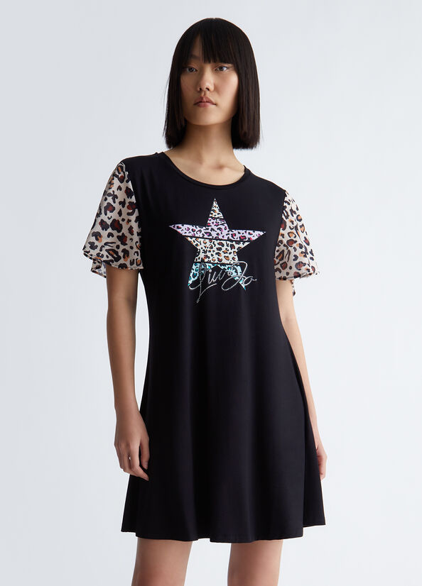 Vestito con stampa animalier