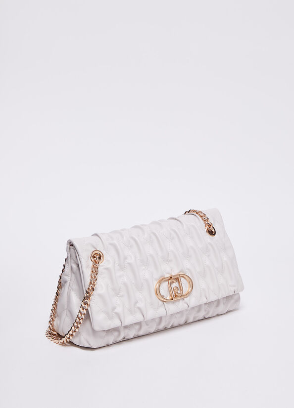Borsa a mano effetto goffrato