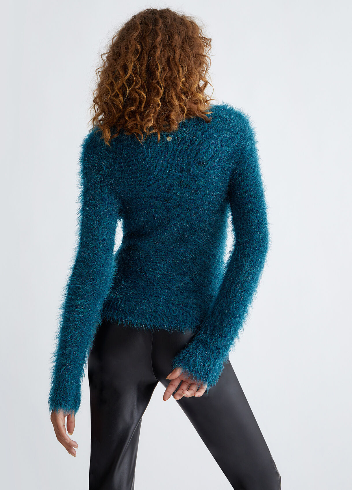 Fur effect sweater