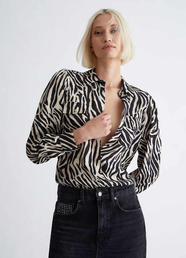 Camicia zebrata ecosostenibile