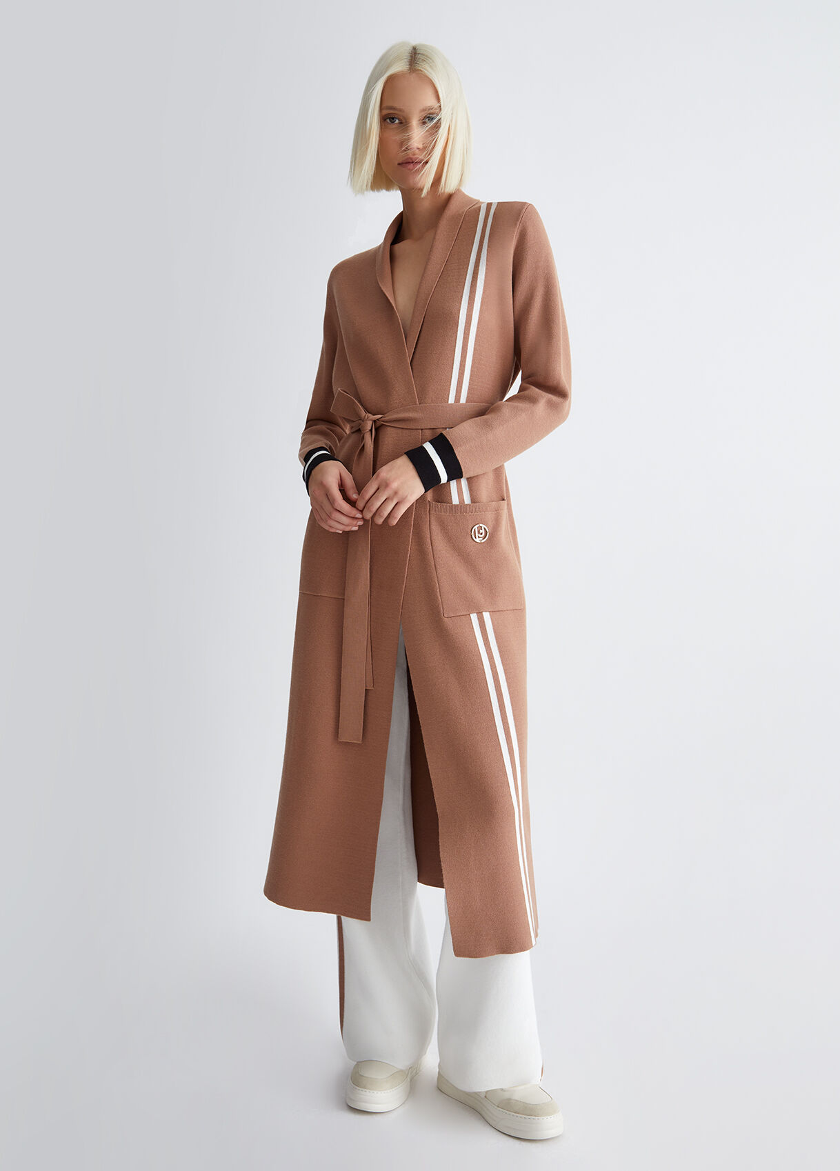 Belted cardigan
