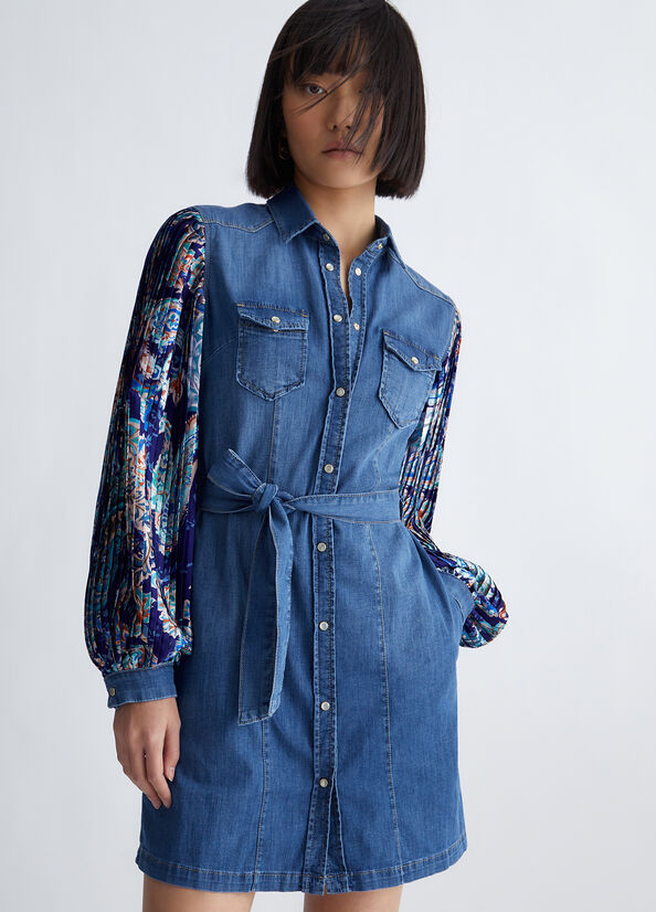 Vestito chemisier in denim