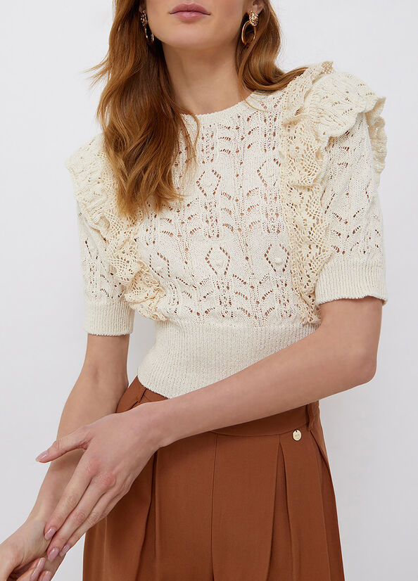 Crop top in maglia