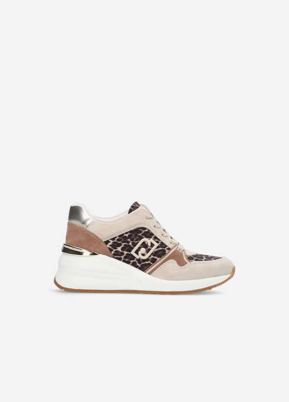 Sneakers con stampa animalier