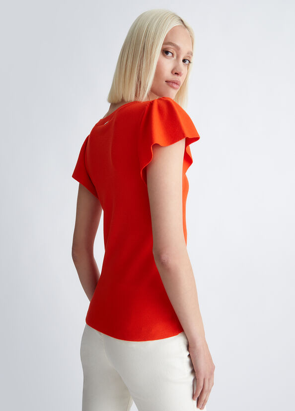 Top ecosostenibile con volants