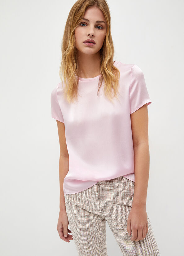 Blusa in misto seta