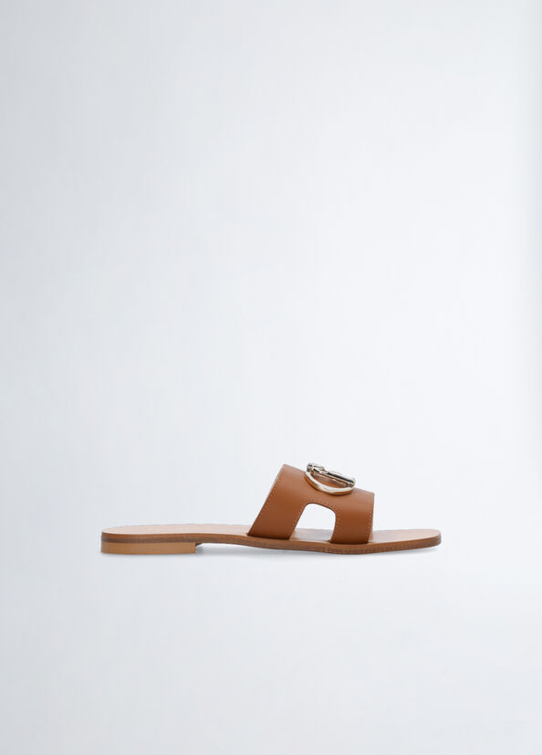 Ciabatte flat con logo