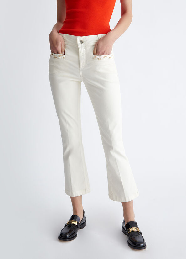 Jeans flare cropped