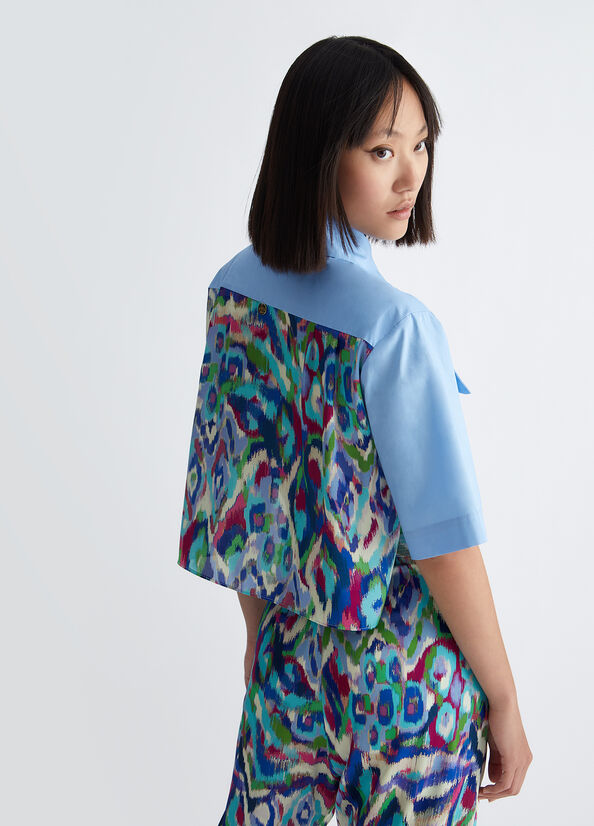 Camicia boxy fit in popeline