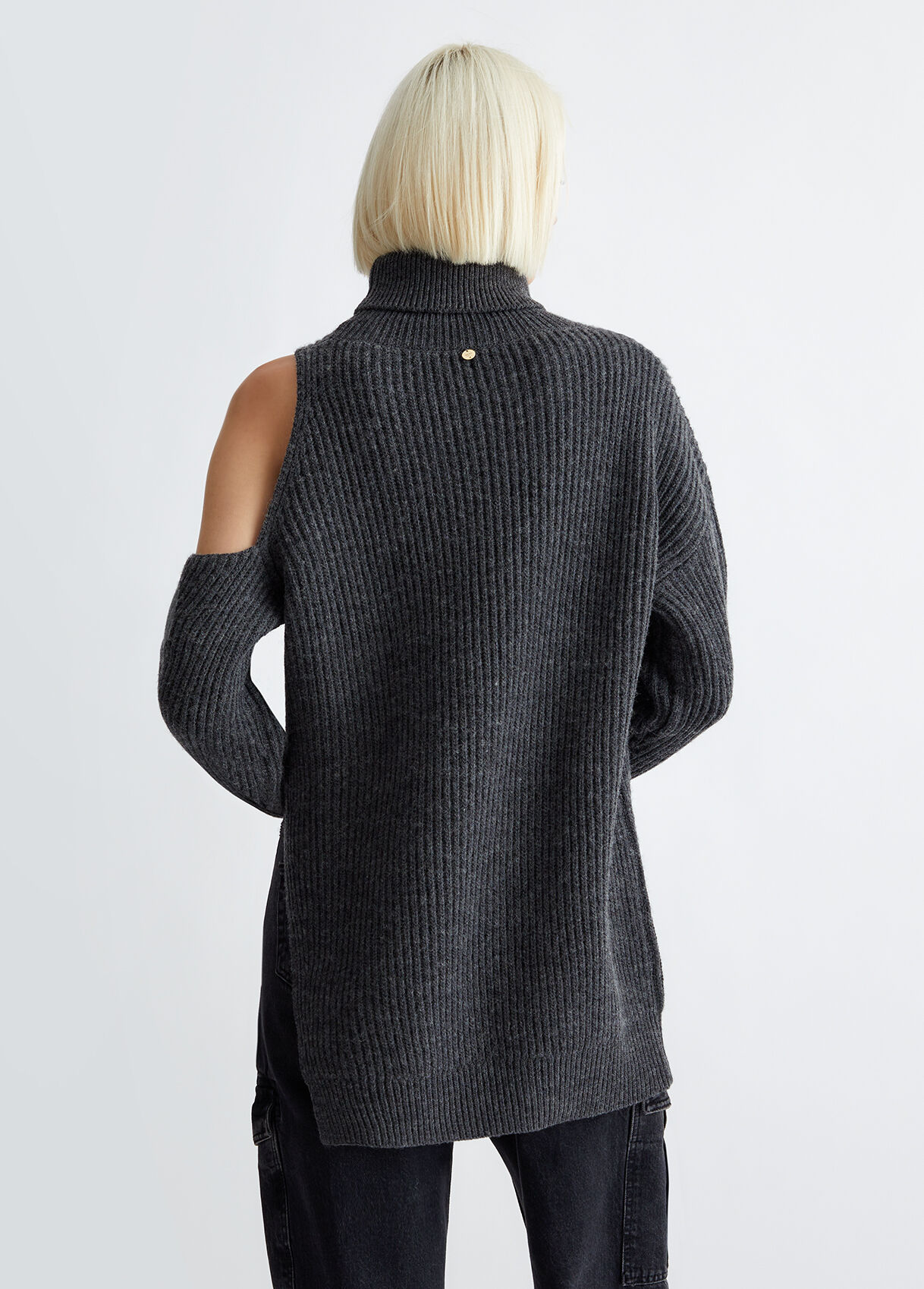 Turtleneck with cut-out detailing