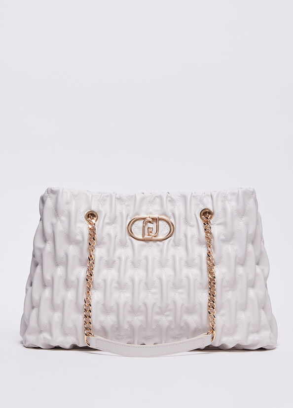 Tote bag effetto goffrato