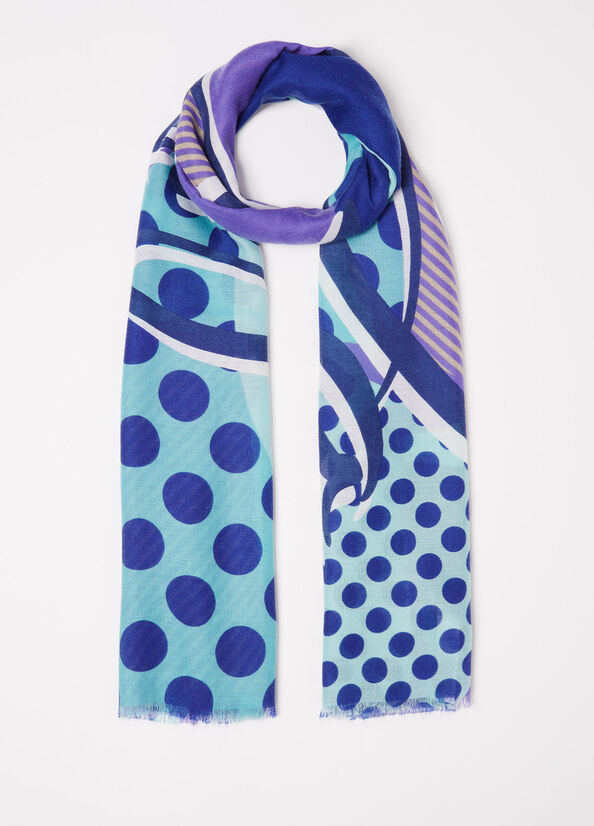 Stola a pois con logo