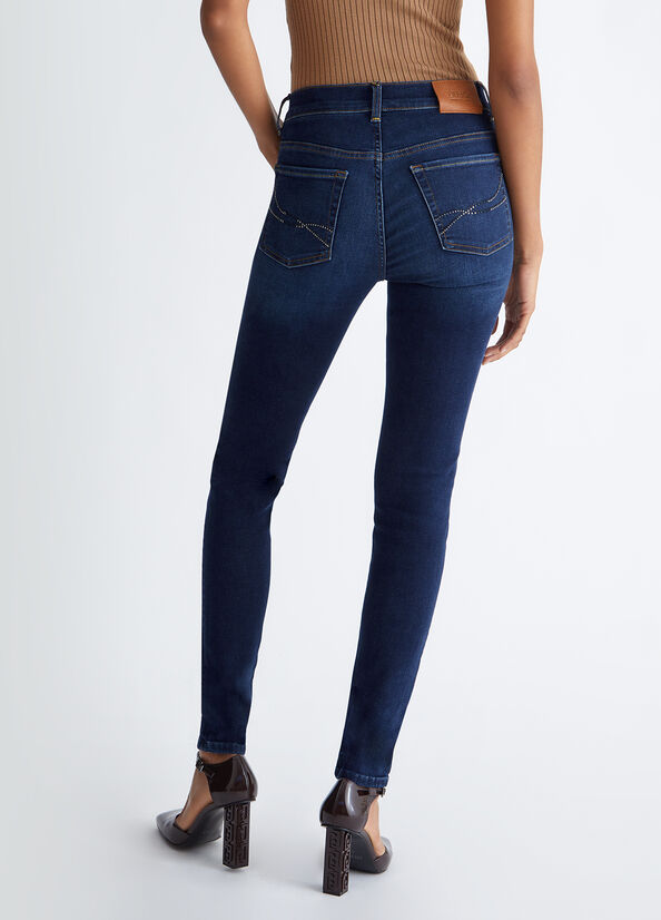 Jeans skinny a vita alta