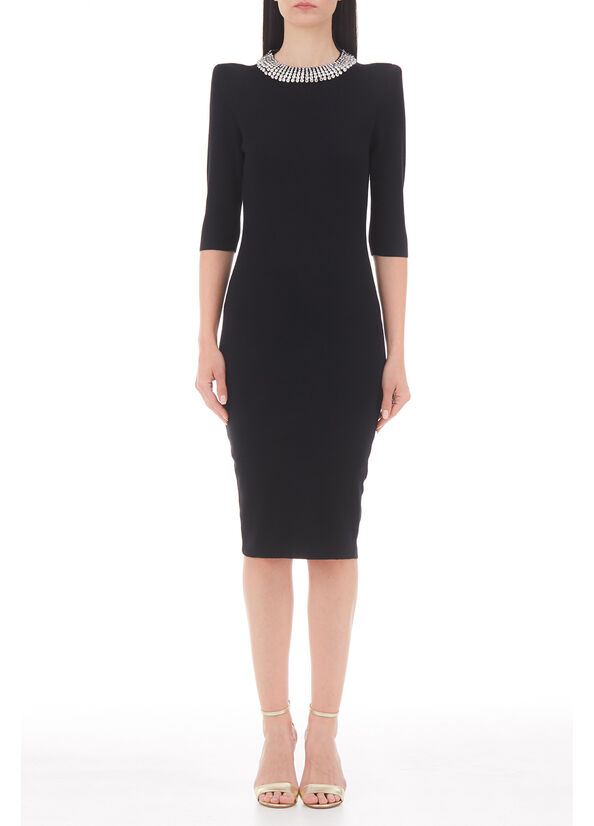 Vestito ecosostenibile con spalline imbottite