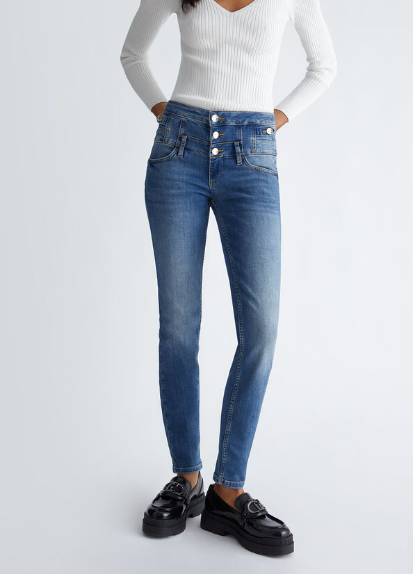 Jeans skinny bottom up
