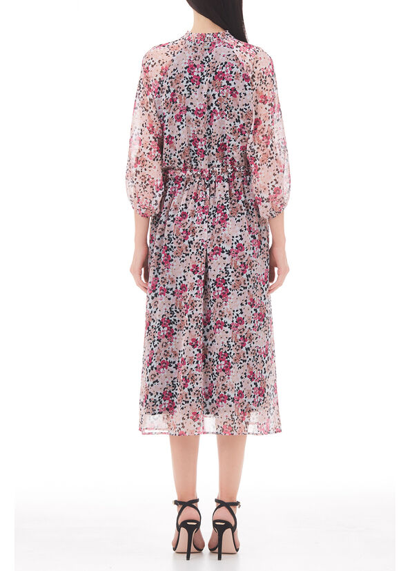 Vestito midi in georgette