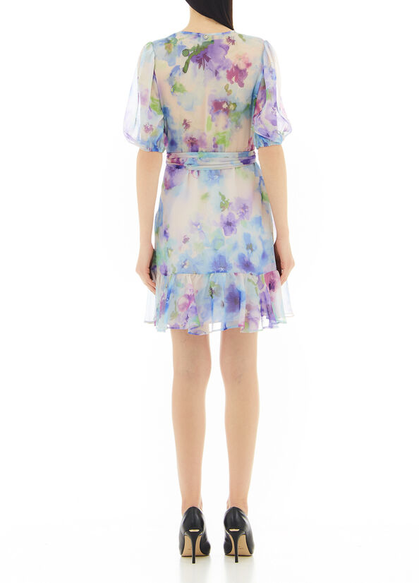 Vestito a fiori con cintura