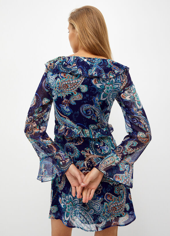 Vestito con stampa paisley
