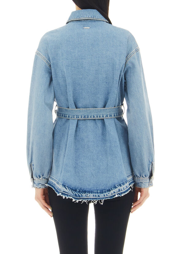 Giacca di jeans con cintura
