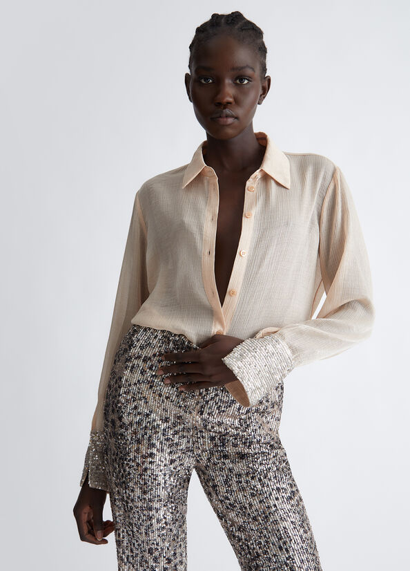 Camicia con paillettes