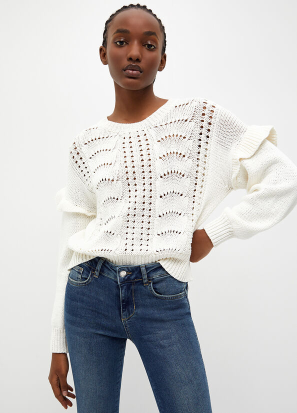 Maglia crochet in cotone