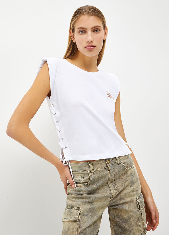 T-shirt in cotone con cuore