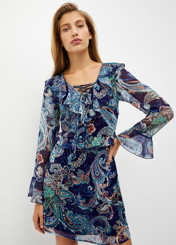 Vestito con stampa paisley