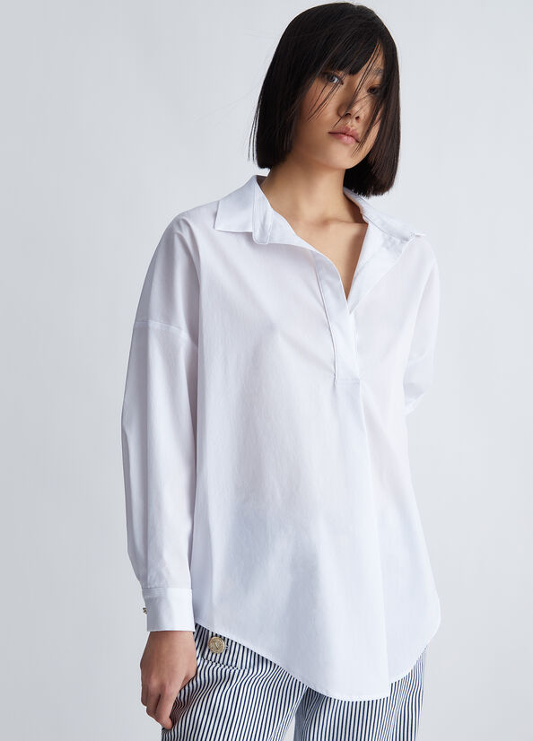 Blusa in popeline