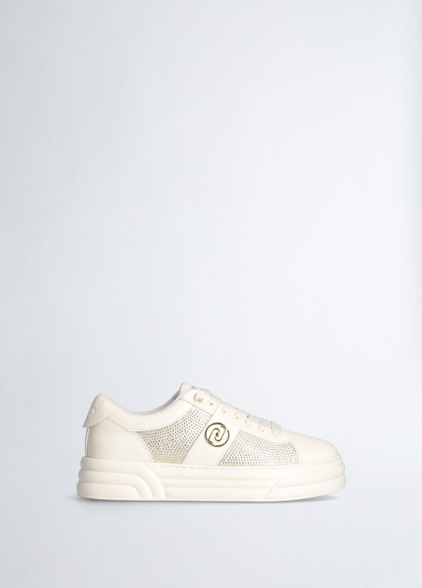 Sneakers platform con strass