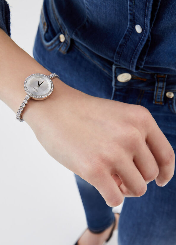 Orologio con cinturino in Swarovsky