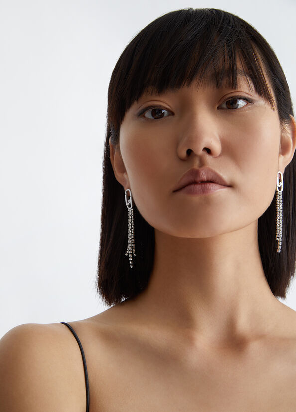 Orecchini pendenti con strass
