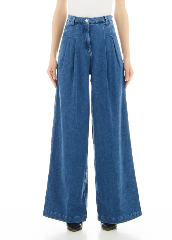 Jeans flare a vita alta