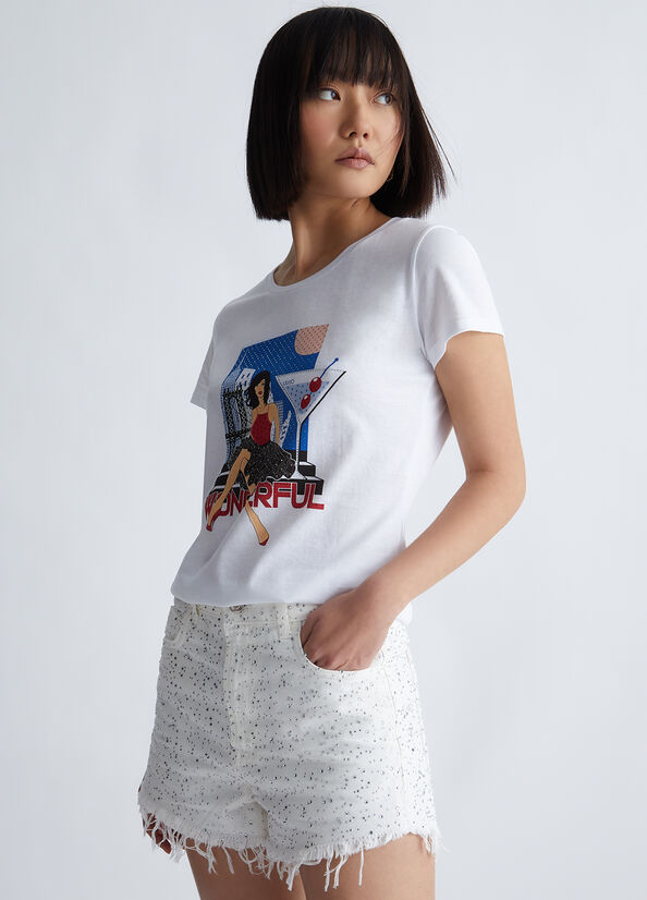 T-shirt ecosostenibile con stampa