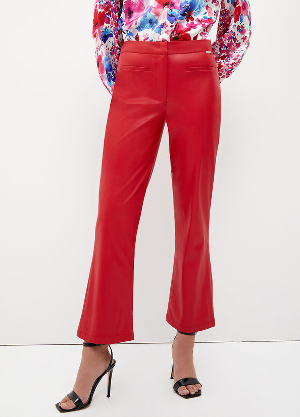 Pantaloni in tessuto spalmato