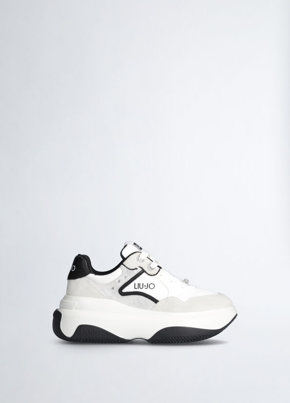 Chunky sneakers con dettagli gioiello